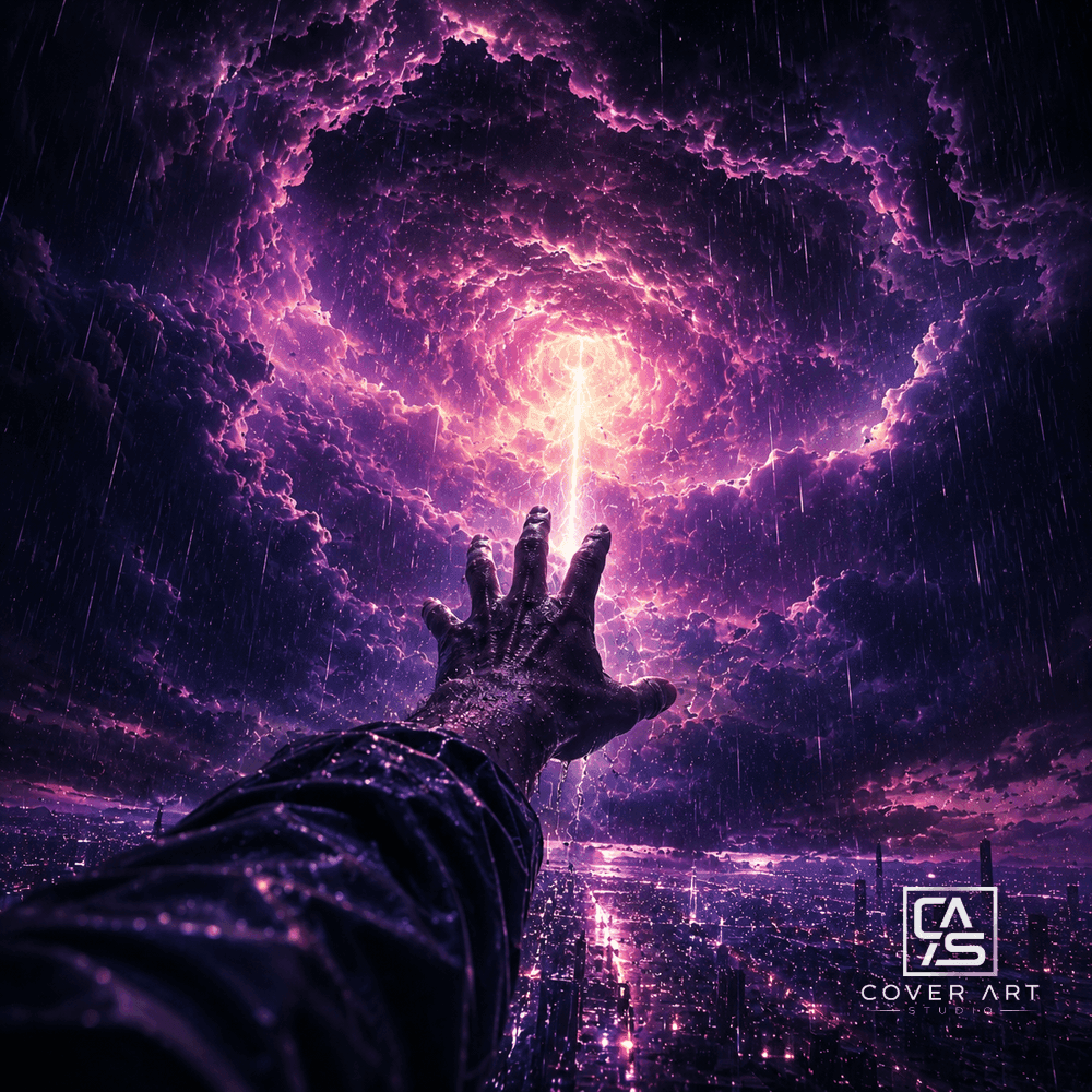 Storm Awakening — premium rawphoric hardstyle cover art 3000×3000 HD