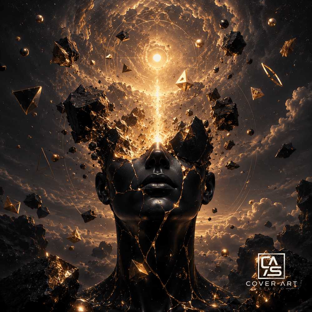 Solar Gateway — premium trance hardstyle cover art 3000×3000 HD