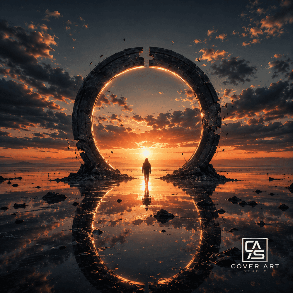 Golden Ascension — premium rawphoric hardstyle cover art 3000×3000 HD