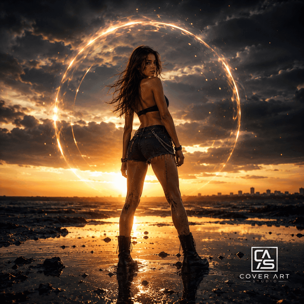 Solar Halo — premium euphoric hardstyle cover art 3000×3000 HD