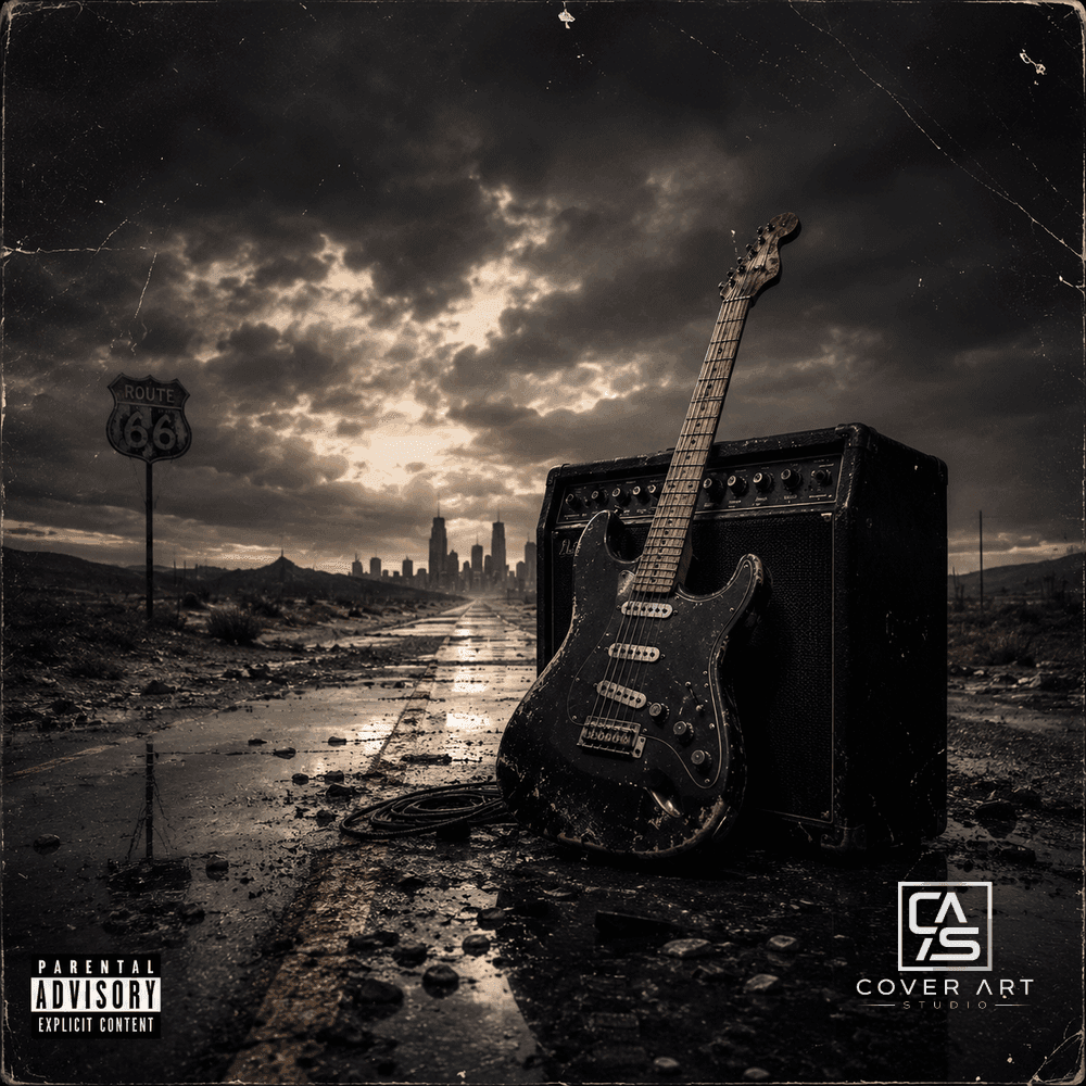 Highway 66 — premium rock cover art 3000×3000 HD