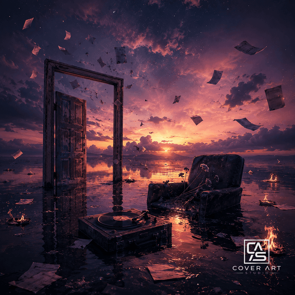 The Threshold — premium trance cover art 3000×3000 HD