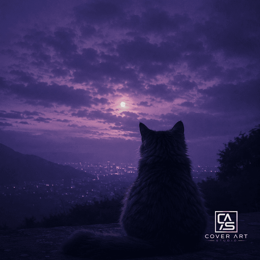 Moonlit Wanderer — premium trance cover art 3000×3000 HD
