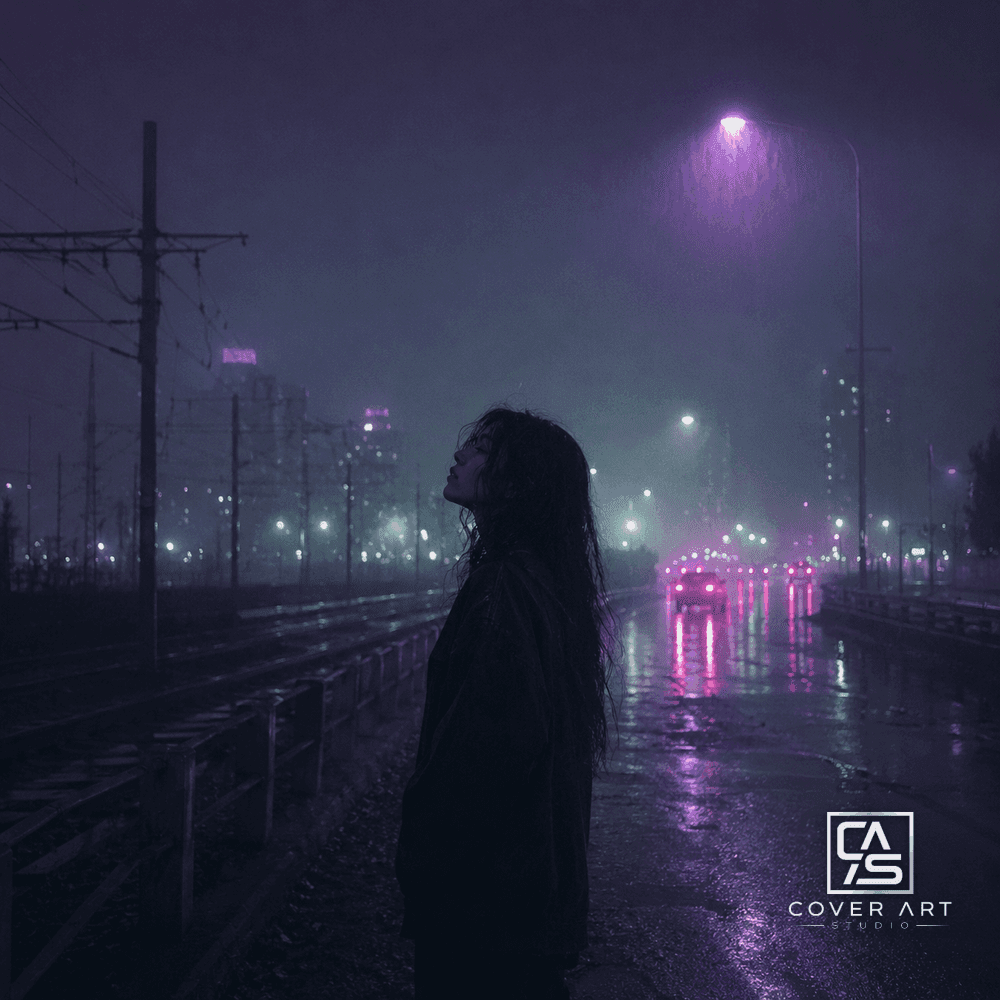 Rainfall Reverie — premium trap cover art 3000×3000 HD
