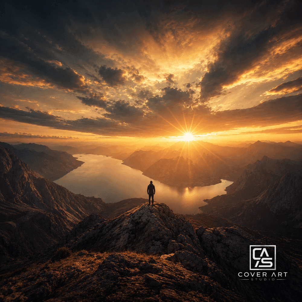 Peak of Solace — premium trance cover art 3000×3000 HD