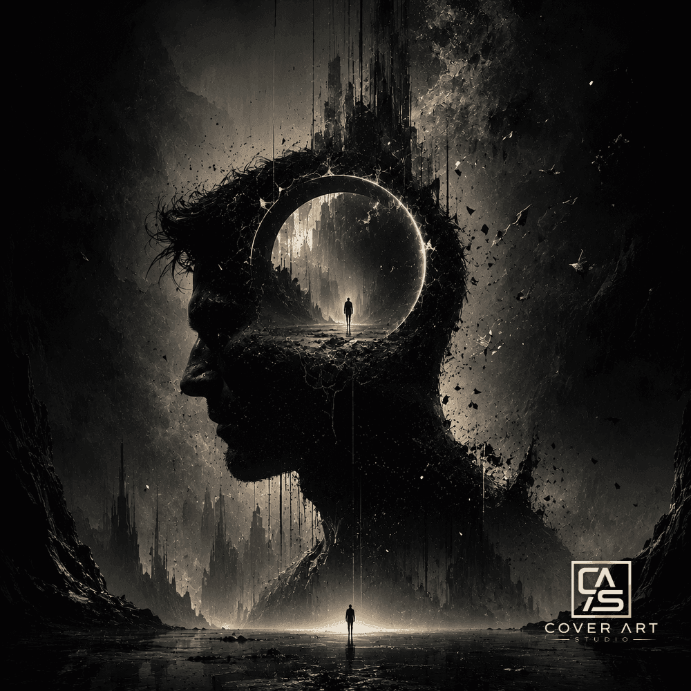 Mind Descent — premium rawphoric hardstyle cover art 3000×3000 HD