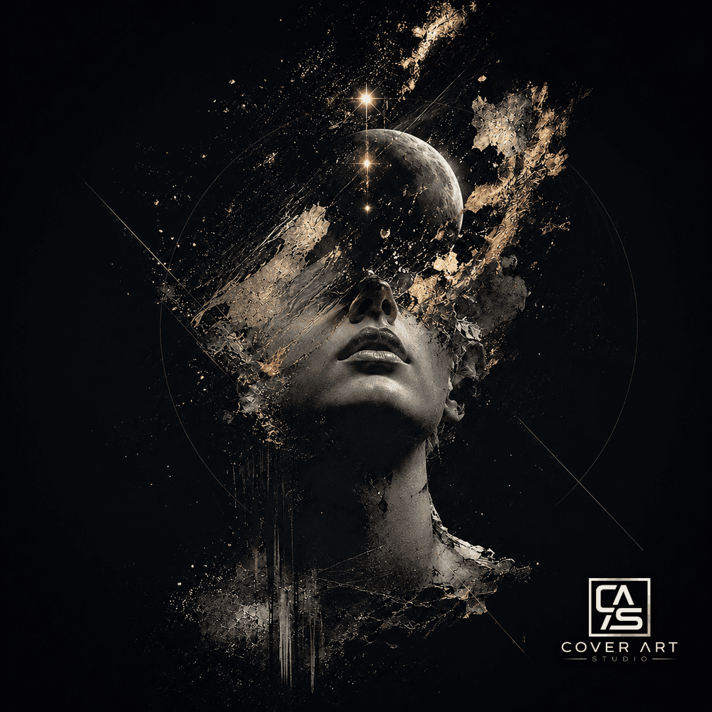 Celestial Muse — premium euphoric hardstyle cover art 3000×3000 HD