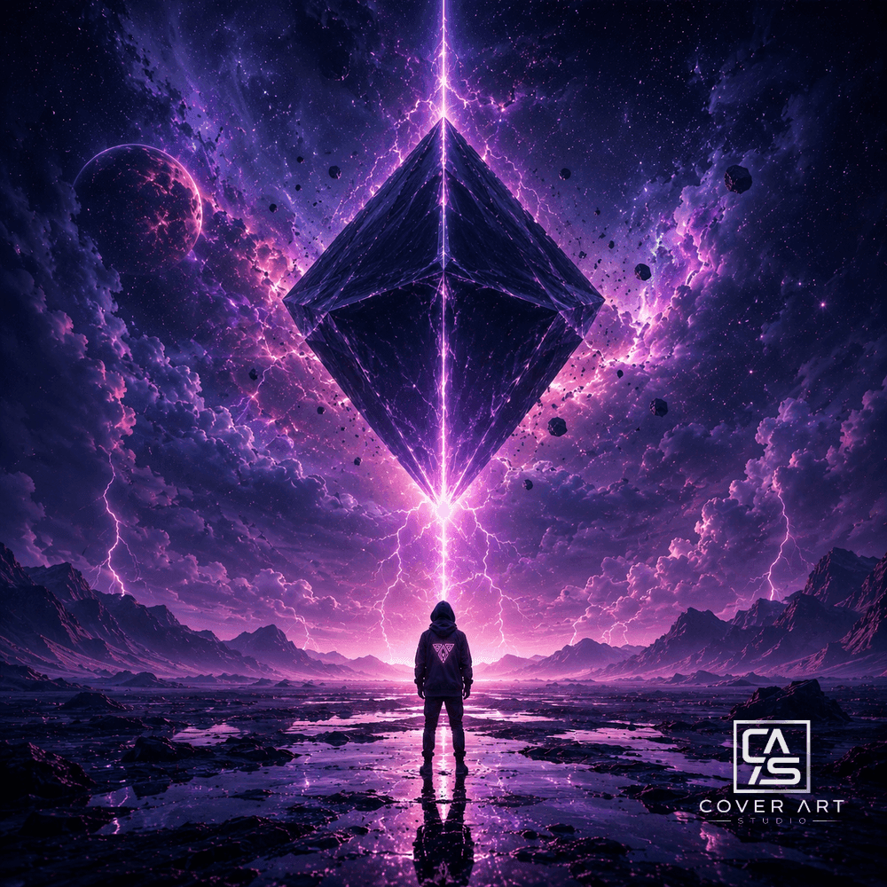 Crystal Reign — Premium 1 of 1 — premium rawphoric hardstyle cover art 3000×3000 HD